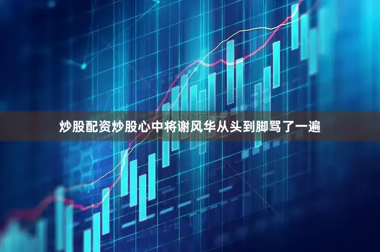 炒股配资炒股心中将谢风华从头到脚骂了一遍